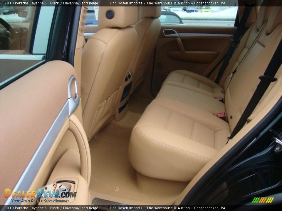 2010 Porsche Cayenne S Black / Havanna/Sand Beige Photo #20