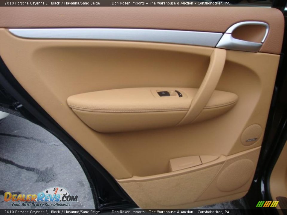 2010 Porsche Cayenne S Black / Havanna/Sand Beige Photo #21