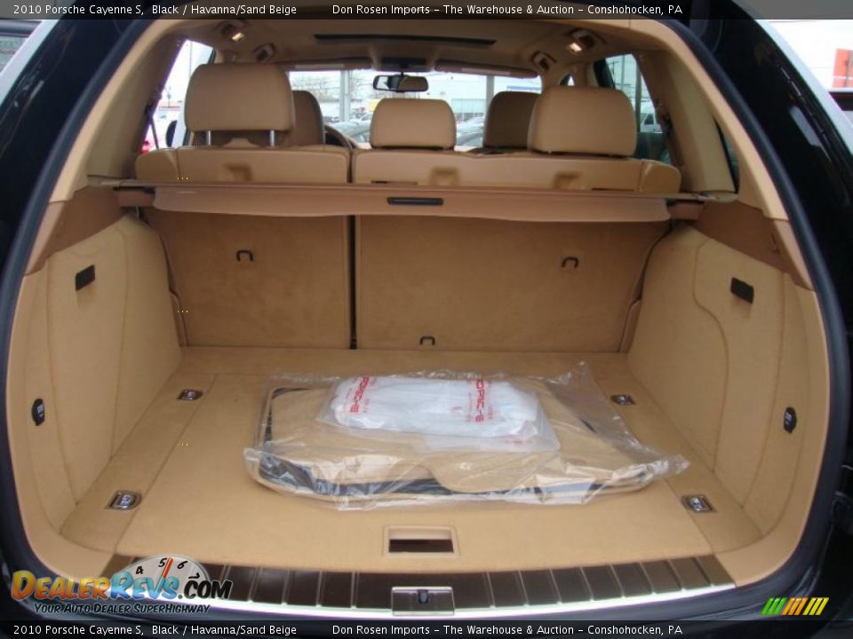 2010 Porsche Cayenne S Black / Havanna/Sand Beige Photo #22
