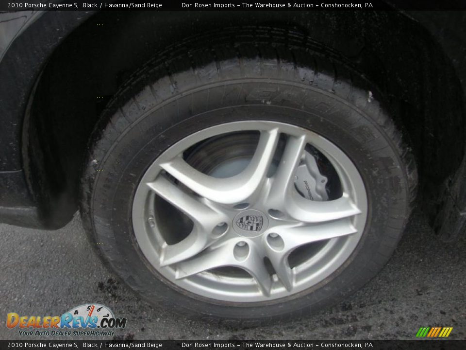 2010 Porsche Cayenne S Black / Havanna/Sand Beige Photo #23