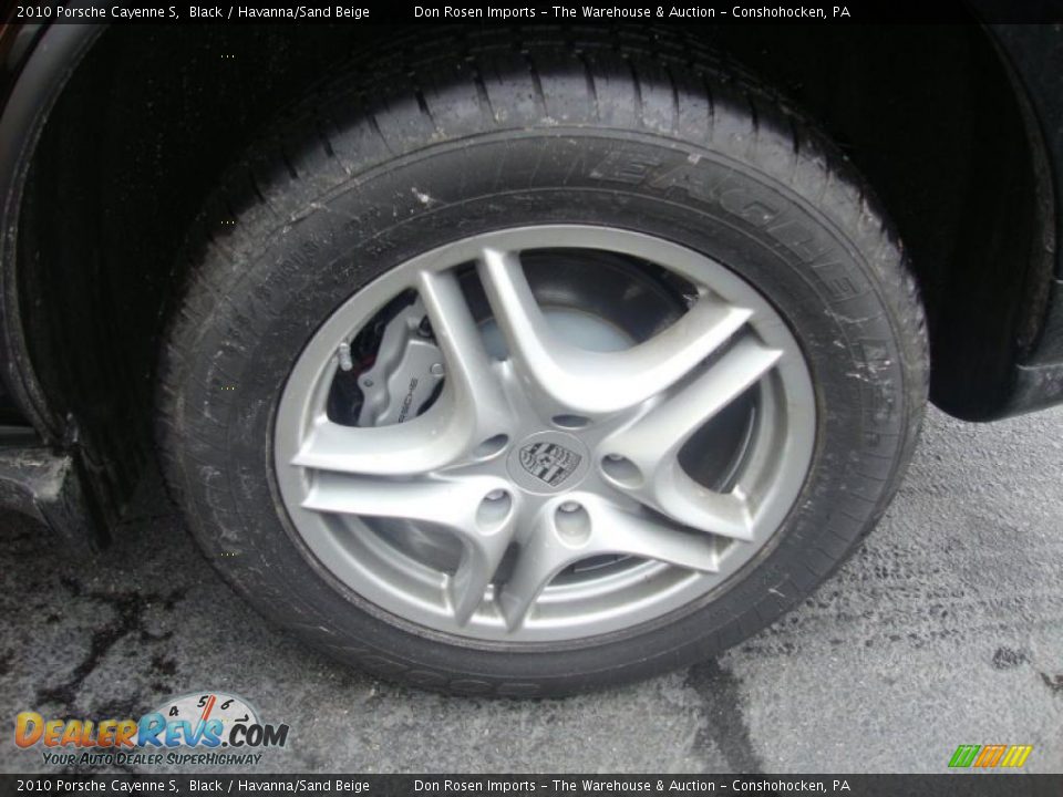 2010 Porsche Cayenne S Black / Havanna/Sand Beige Photo #26