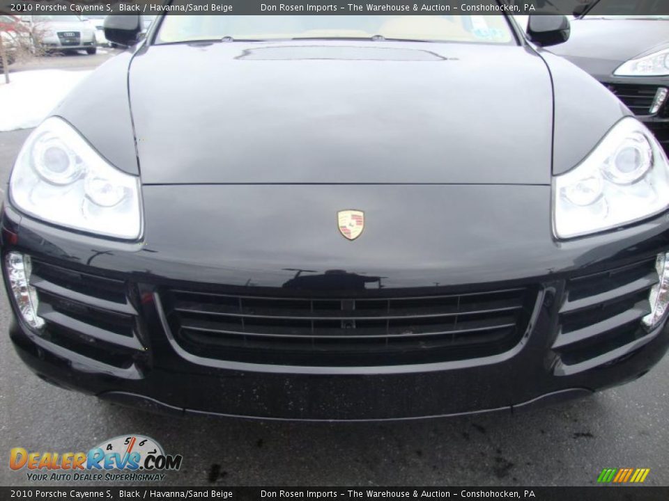 2010 Porsche Cayenne S Black / Havanna/Sand Beige Photo #33