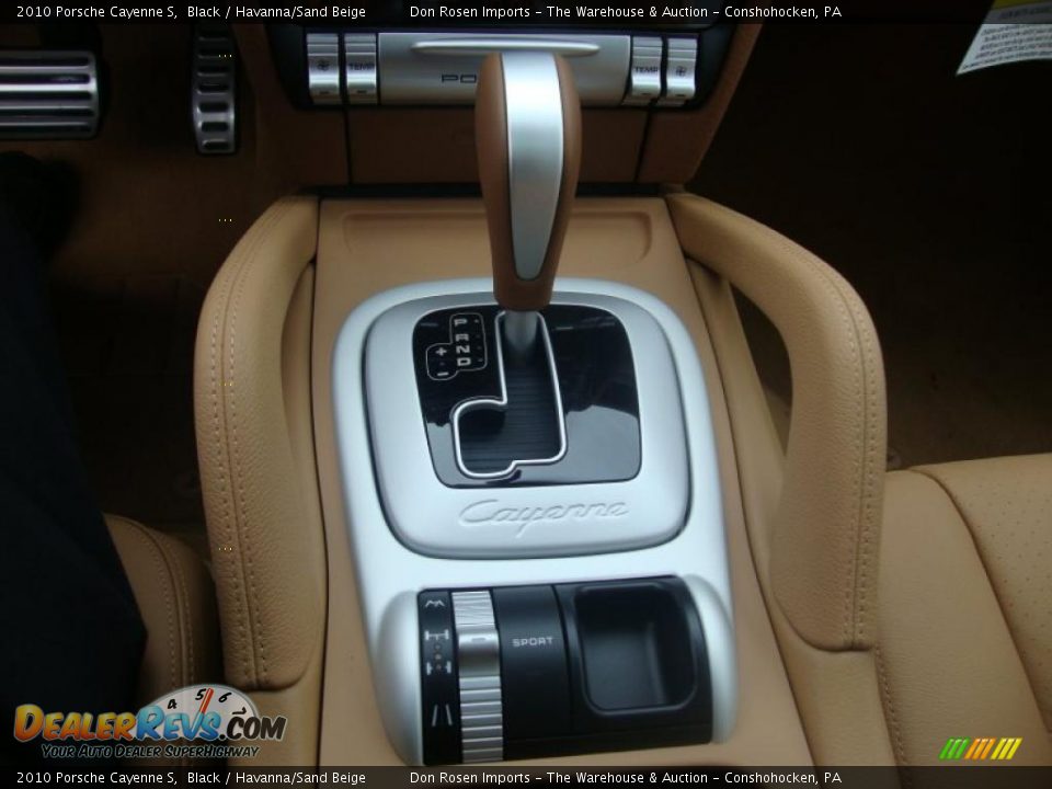 2010 Porsche Cayenne S Black / Havanna/Sand Beige Photo #35