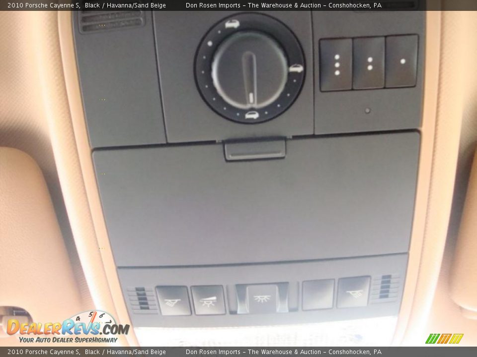 2010 Porsche Cayenne S Black / Havanna/Sand Beige Photo #36