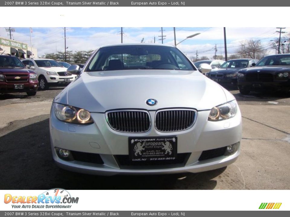 2007 BMW 3 Series 328xi Coupe Titanium Silver Metallic / Black Photo #3