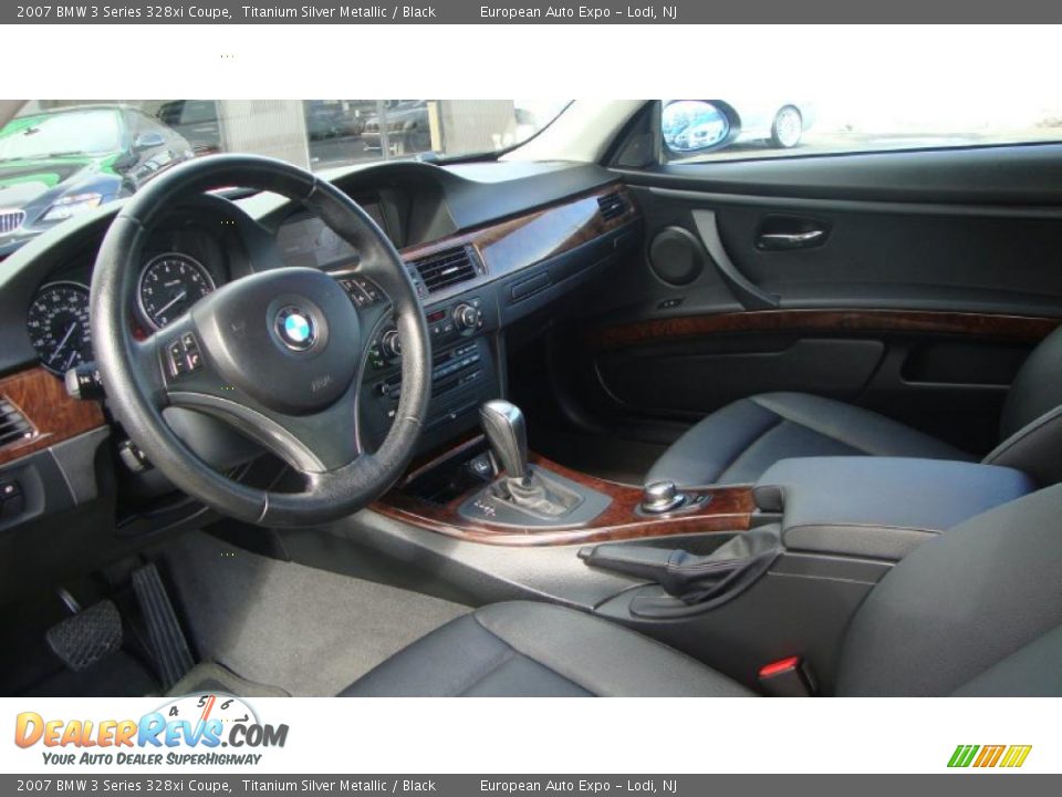 2007 BMW 3 Series 328xi Coupe Titanium Silver Metallic / Black Photo #5