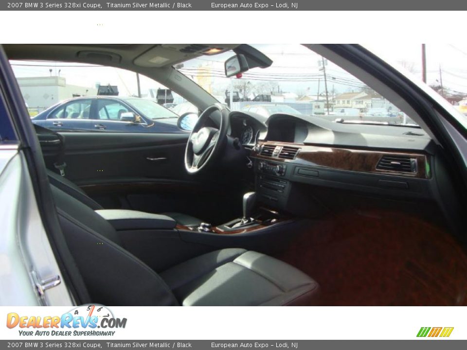 2007 BMW 3 Series 328xi Coupe Titanium Silver Metallic / Black Photo #6