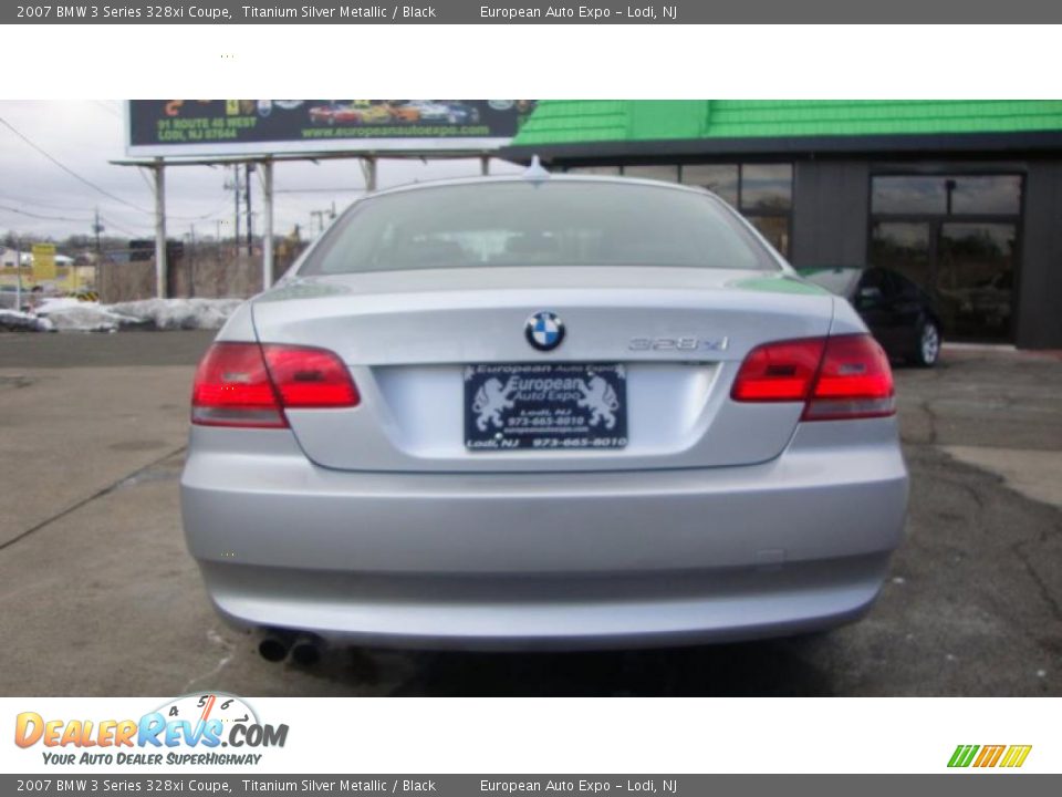 2007 BMW 3 Series 328xi Coupe Titanium Silver Metallic / Black Photo #16