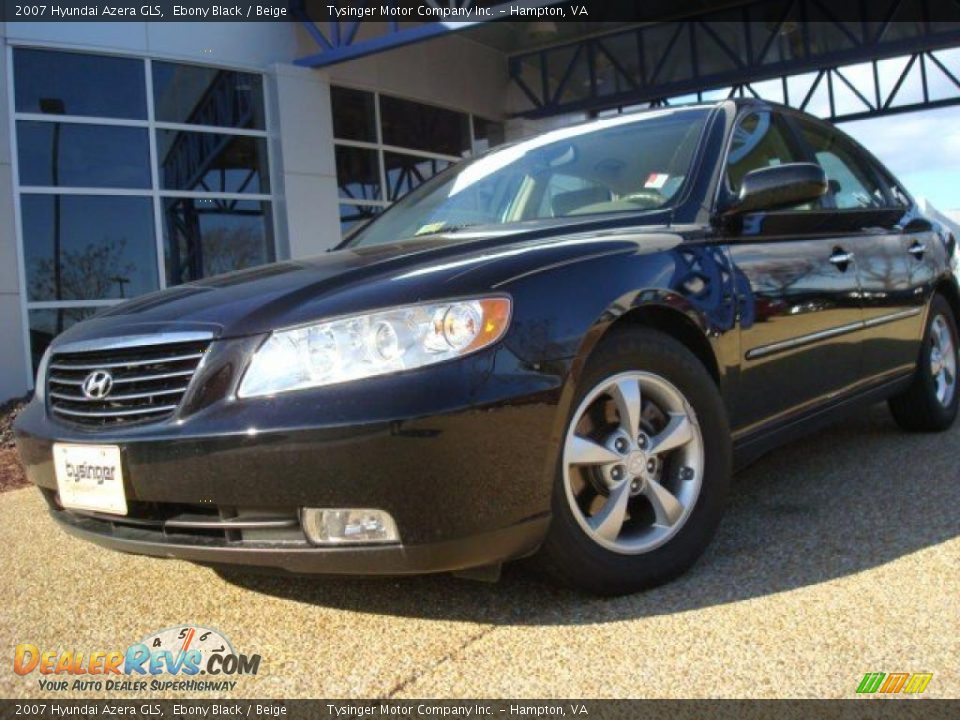 2007 Hyundai Azera GLS Ebony Black / Beige Photo #1