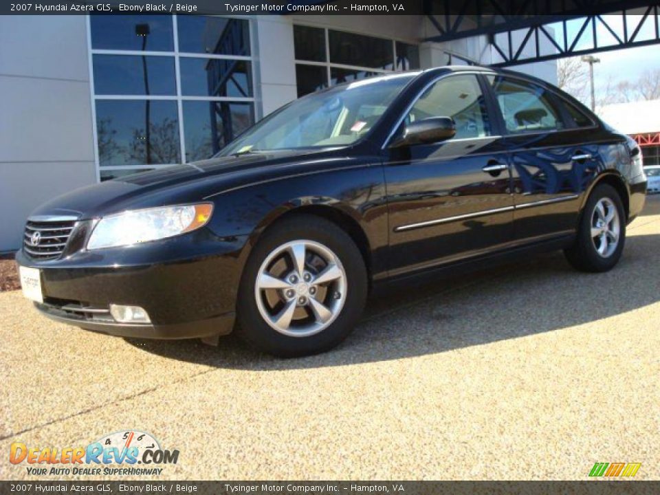 2007 Hyundai Azera GLS Ebony Black / Beige Photo #2