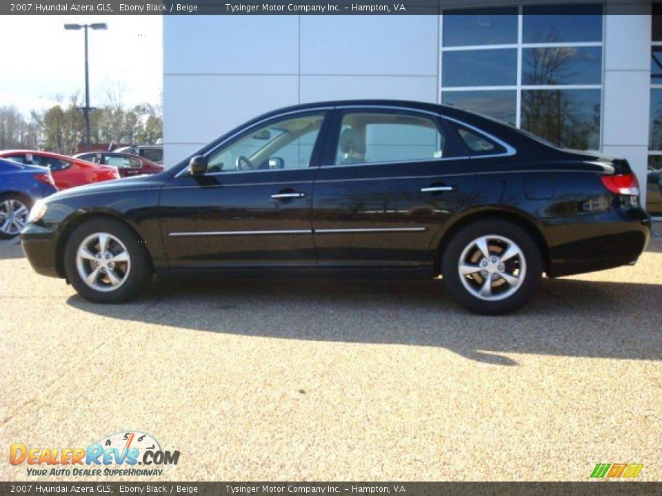 2007 Hyundai Azera GLS Ebony Black / Beige Photo #3