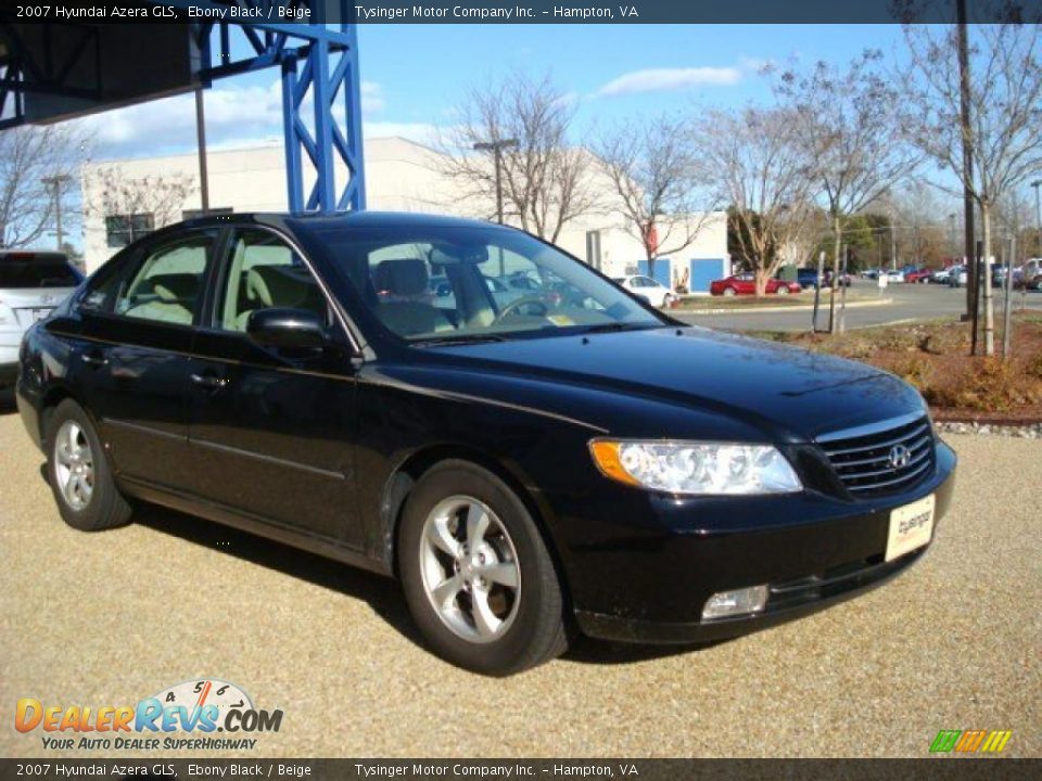 2007 Hyundai Azera GLS Ebony Black / Beige Photo #4
