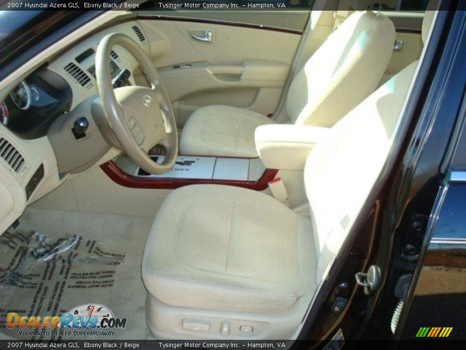 2007 Hyundai Azera GLS Ebony Black / Beige Photo #6