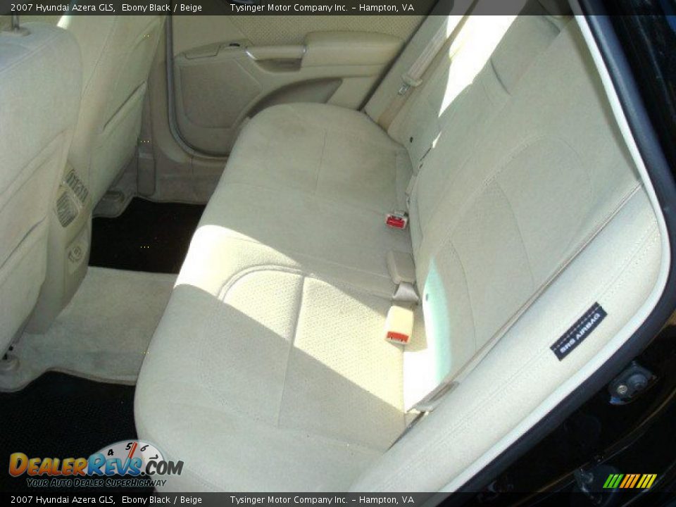 2007 Hyundai Azera GLS Ebony Black / Beige Photo #7