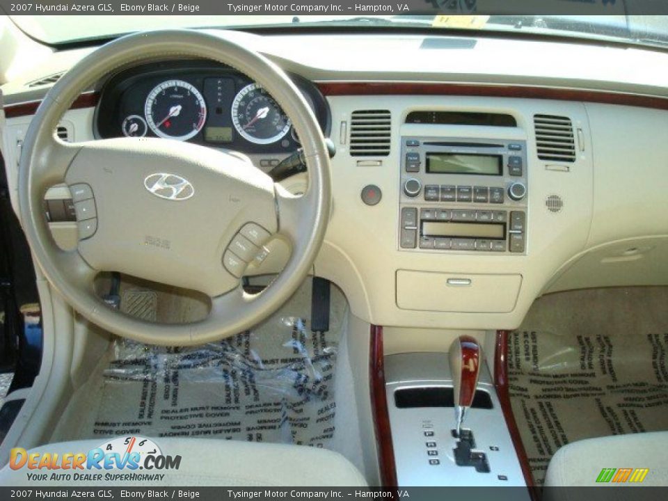 2007 Hyundai Azera GLS Ebony Black / Beige Photo #8