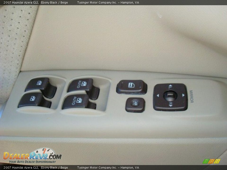 2007 Hyundai Azera GLS Ebony Black / Beige Photo #9