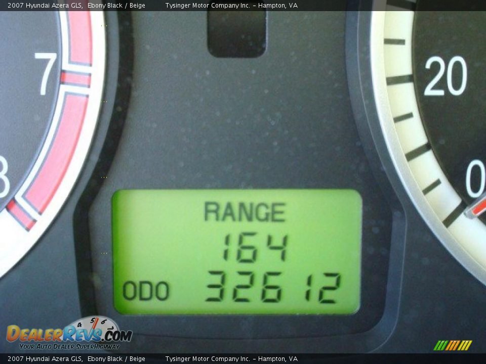 2007 Hyundai Azera GLS Ebony Black / Beige Photo #12