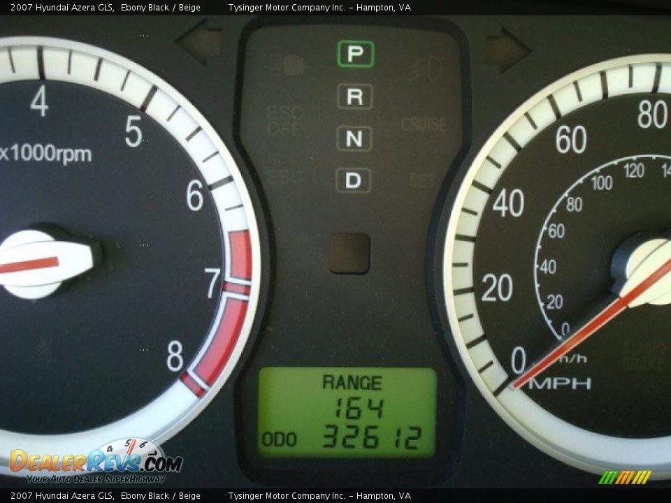 2007 Hyundai Azera GLS Ebony Black / Beige Photo #13