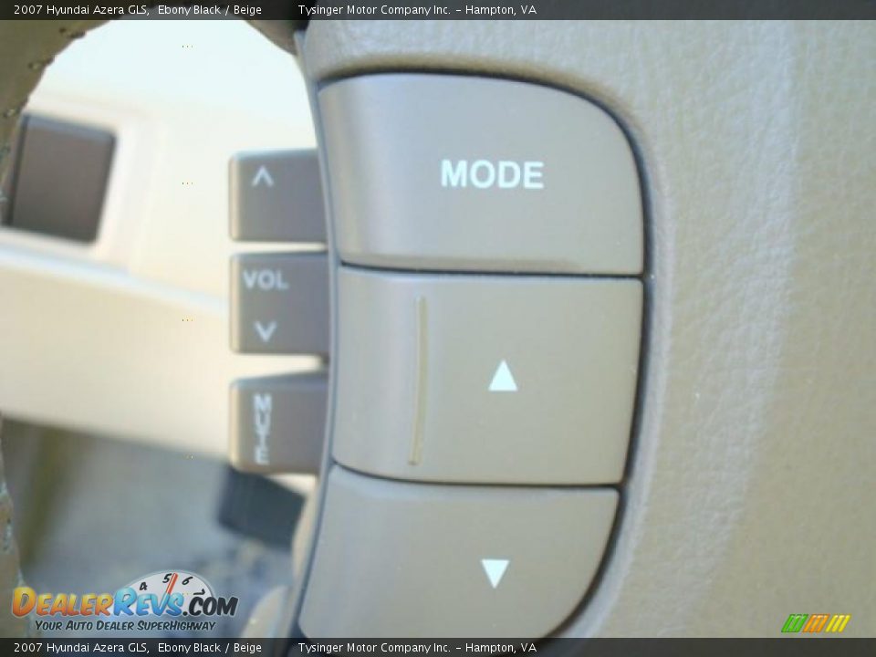 2007 Hyundai Azera GLS Ebony Black / Beige Photo #14