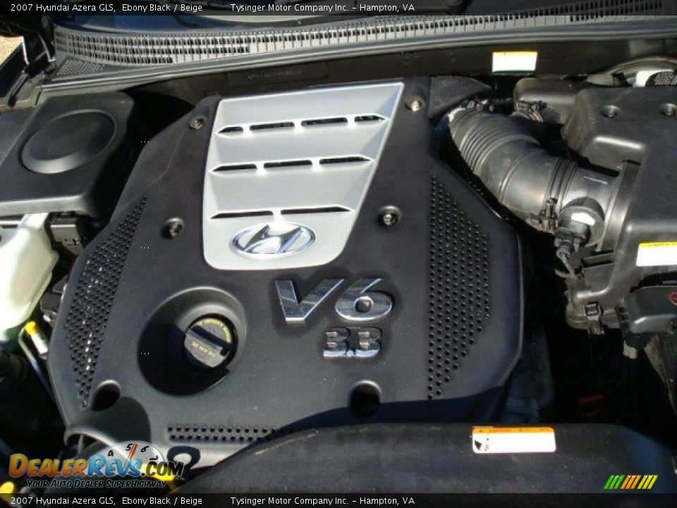 2007 Hyundai Azera GLS Ebony Black / Beige Photo #17