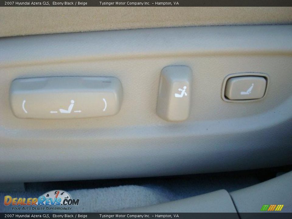 2007 Hyundai Azera GLS Ebony Black / Beige Photo #18