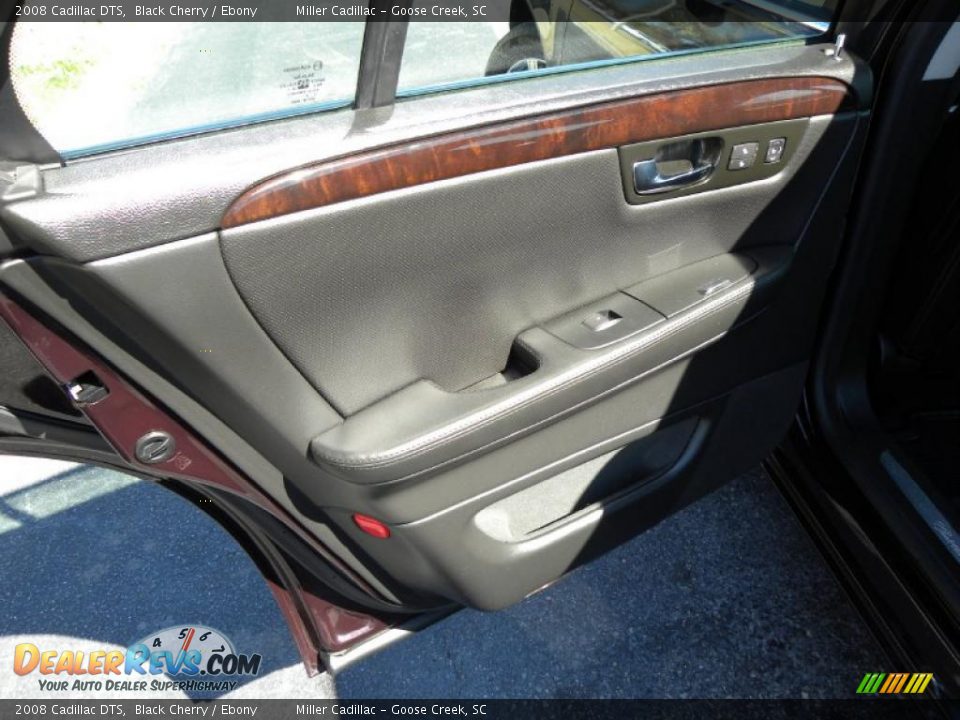 2008 Cadillac DTS Black Cherry / Ebony Photo #8