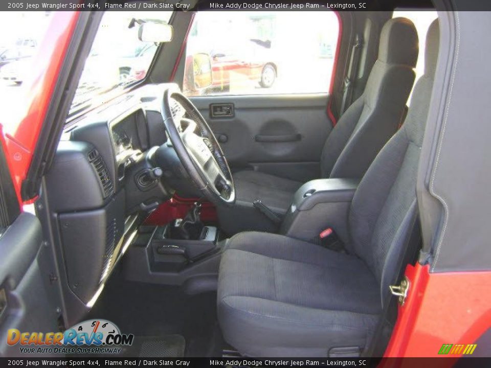 2005 Jeep Wrangler Sport 4x4 Flame Red / Dark Slate Gray Photo #8