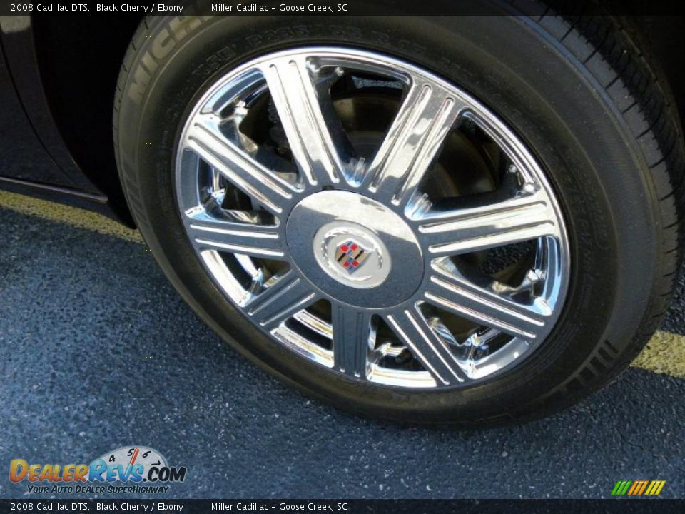 2008 Cadillac DTS Black Cherry / Ebony Photo #16