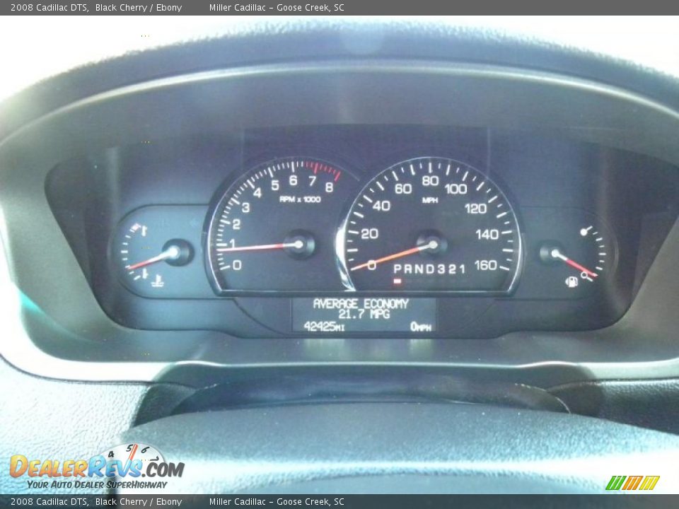 2008 Cadillac DTS Black Cherry / Ebony Photo #22