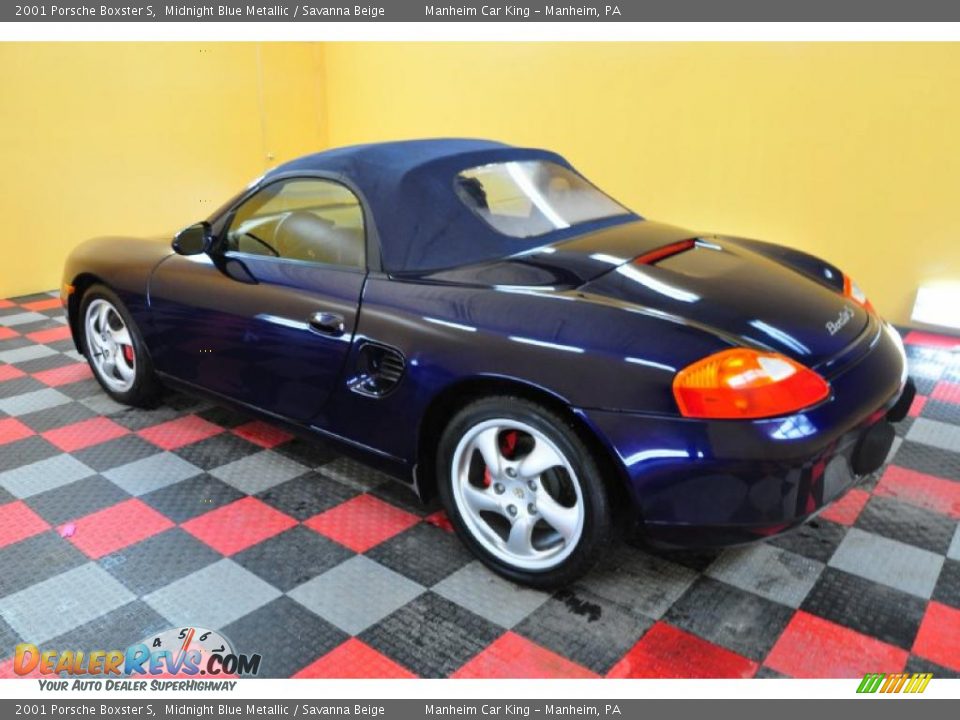 2001 Porsche Boxster S Midnight Blue Metallic / Savanna Beige Photo #4