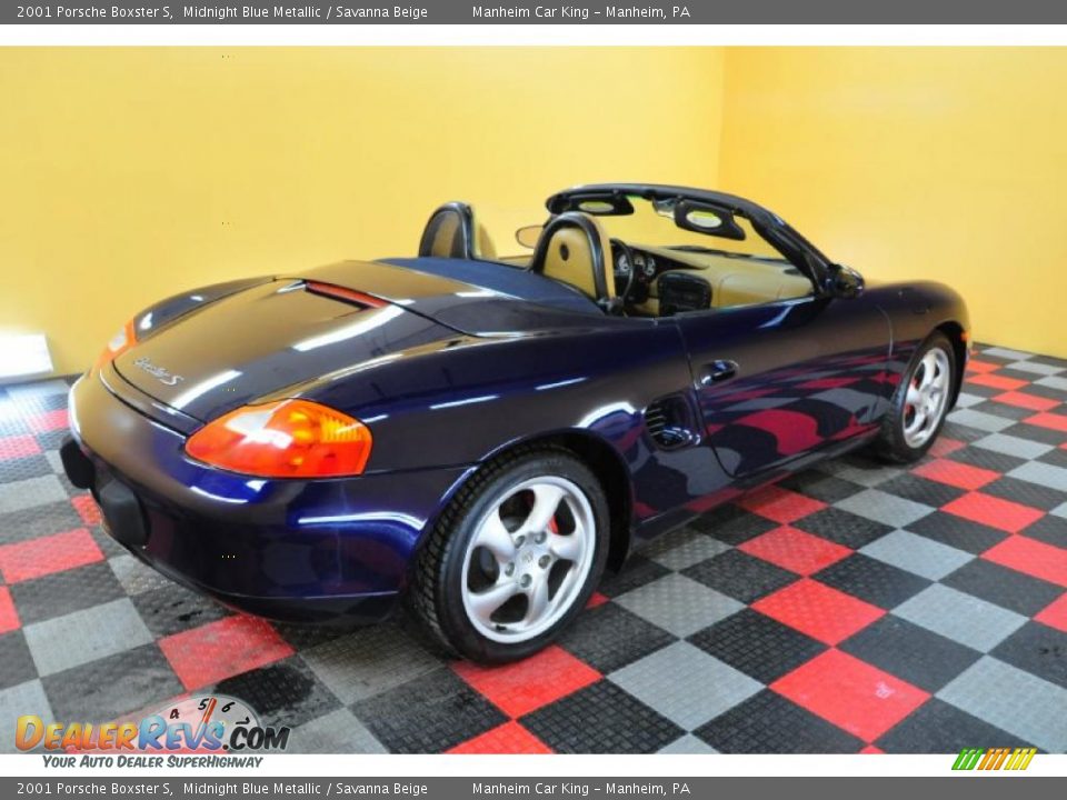 2001 Porsche Boxster S Midnight Blue Metallic / Savanna Beige Photo #8