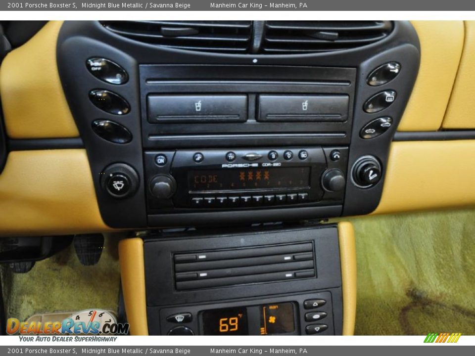 2001 Porsche Boxster S Midnight Blue Metallic / Savanna Beige Photo #11