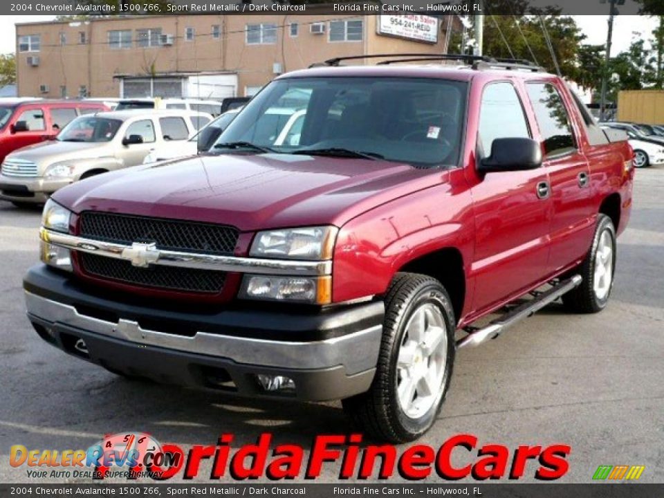 2004 Chevrolet Avalanche 1500 Z66 Sport Red Metallic / Dark Charcoal Photo #1