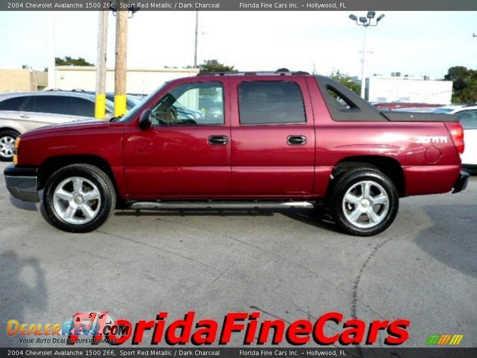 2004 Chevrolet Avalanche 1500 Z66 Sport Red Metallic / Dark Charcoal Photo #3