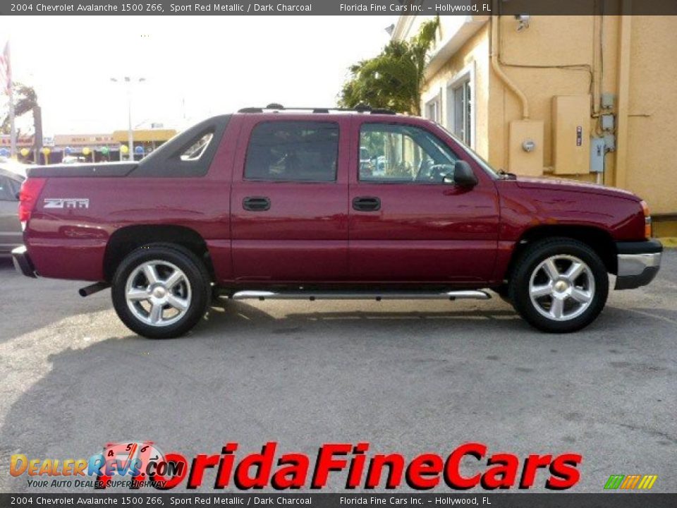 2004 Chevrolet Avalanche 1500 Z66 Sport Red Metallic / Dark Charcoal Photo #4