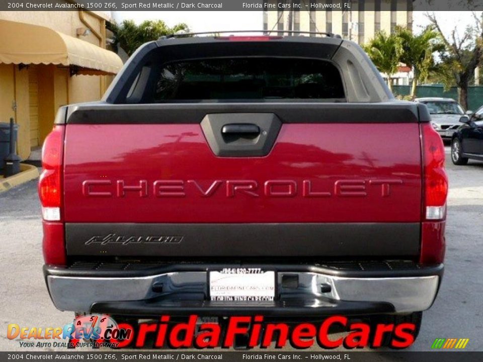 2004 Chevrolet Avalanche 1500 Z66 Sport Red Metallic / Dark Charcoal Photo #6