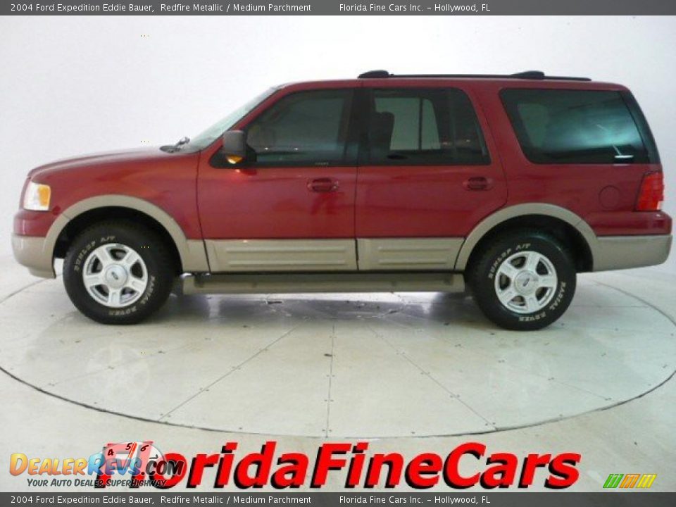 2004 Ford Expedition Eddie Bauer Redfire Metallic / Medium Parchment Photo #3