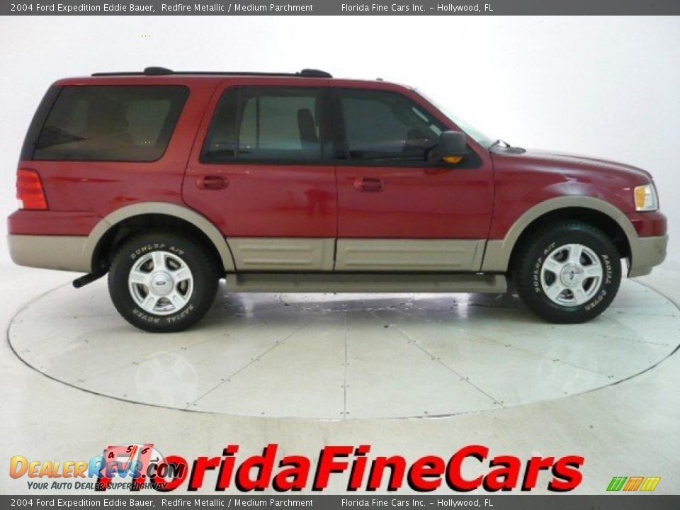 2004 Ford Expedition Eddie Bauer Redfire Metallic / Medium Parchment Photo #4