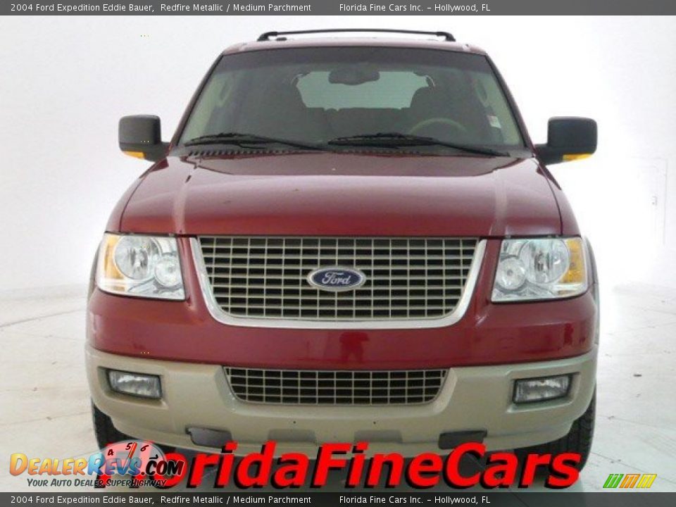 2004 Ford Expedition Eddie Bauer Redfire Metallic / Medium Parchment Photo #5