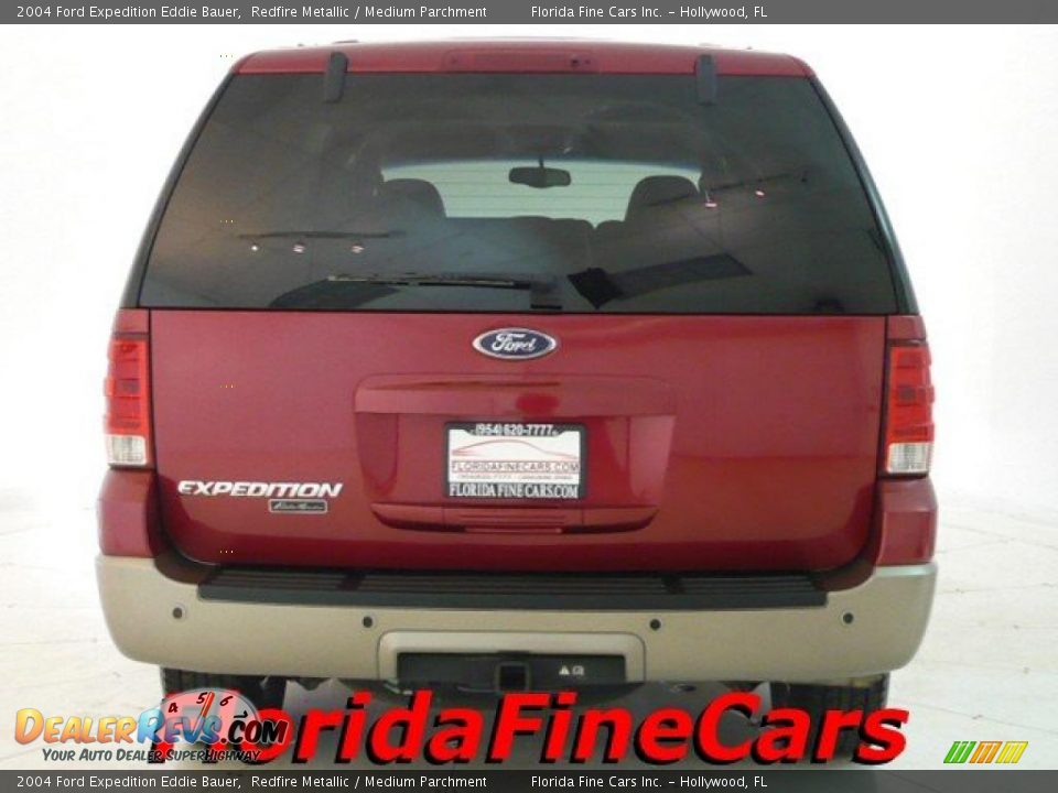 2004 Ford Expedition Eddie Bauer Redfire Metallic / Medium Parchment Photo #6