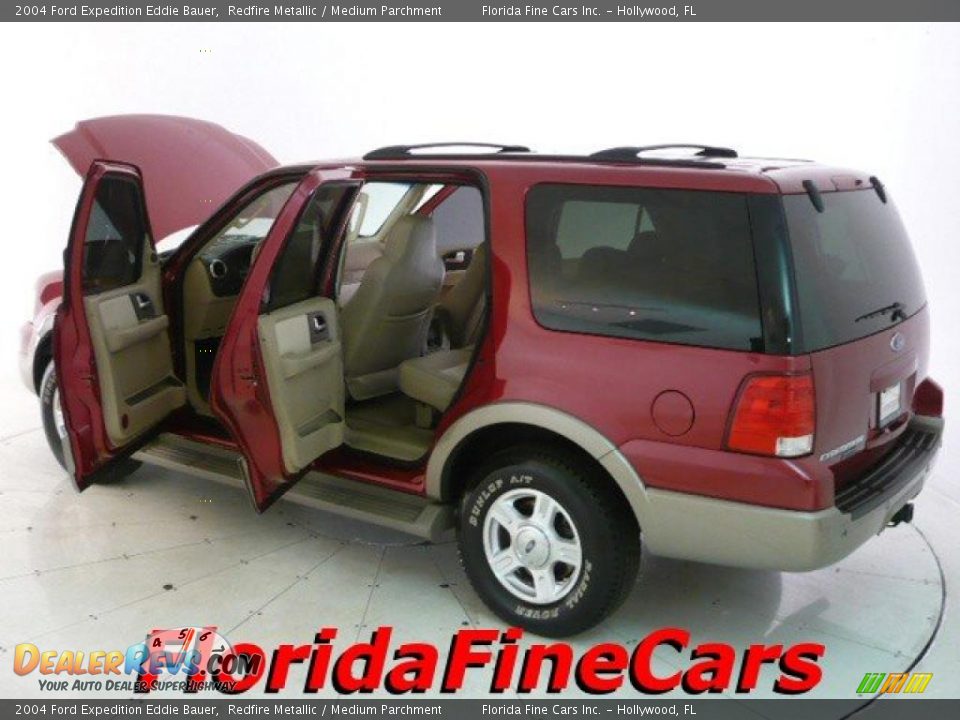 2004 Ford Expedition Eddie Bauer Redfire Metallic / Medium Parchment Photo #8