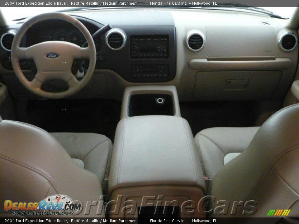 2004 Ford Expedition Eddie Bauer Redfire Metallic / Medium Parchment Photo #15