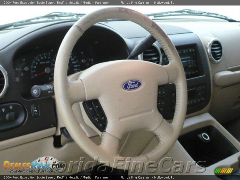 2004 Ford Expedition Eddie Bauer Redfire Metallic / Medium Parchment Photo #16