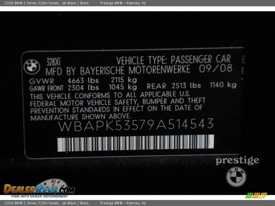 2009 BMW 3 Series 328xi Sedan Jet Black / Black Photo #12