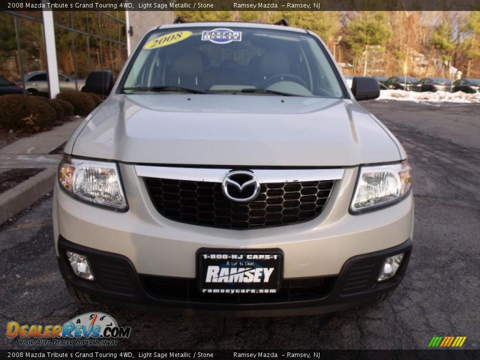 2008 Mazda Tribute s Grand Touring 4WD Light Sage Metallic / Stone Photo #2