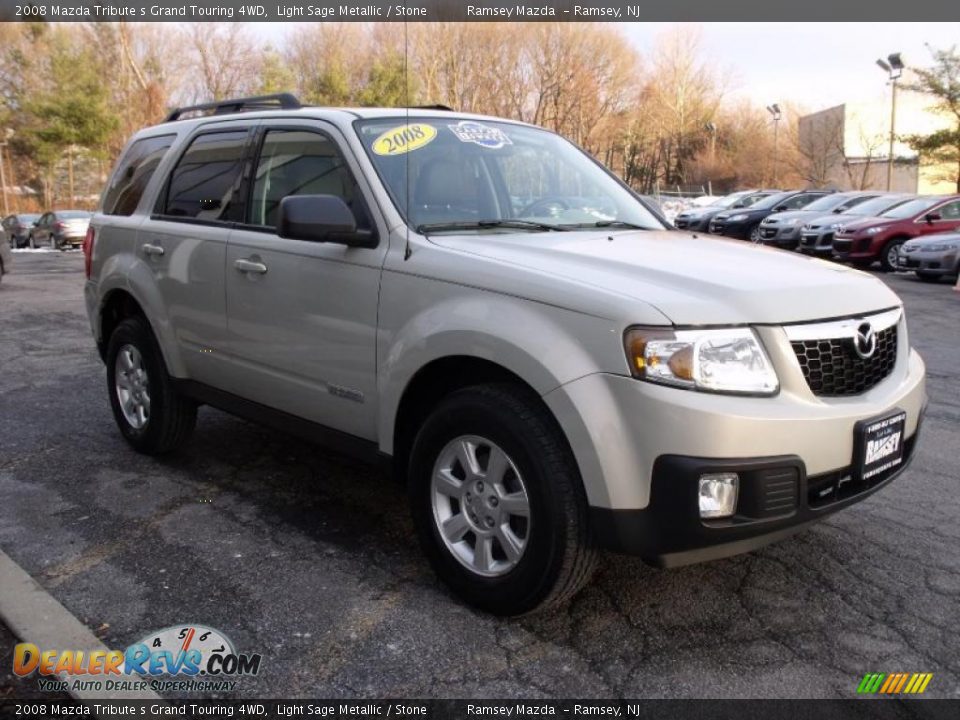 2008 Mazda Tribute s Grand Touring 4WD Light Sage Metallic / Stone Photo #3