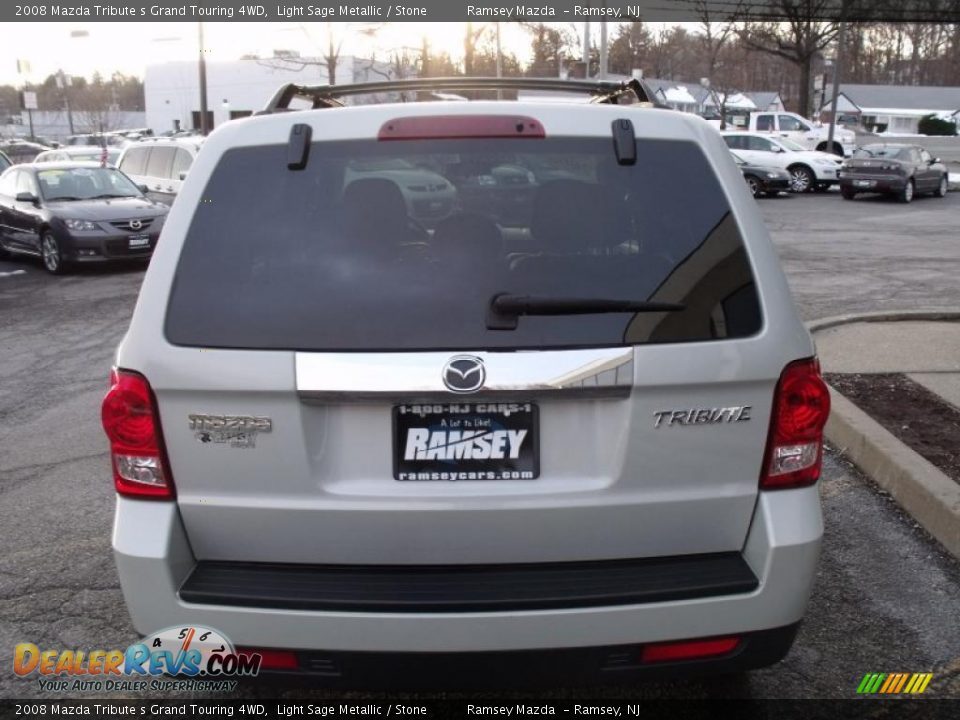 2008 Mazda Tribute s Grand Touring 4WD Light Sage Metallic / Stone Photo #5