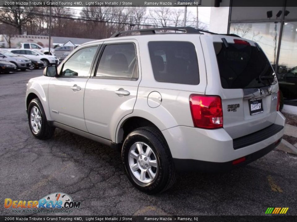 2008 Mazda Tribute s Grand Touring 4WD Light Sage Metallic / Stone Photo #6