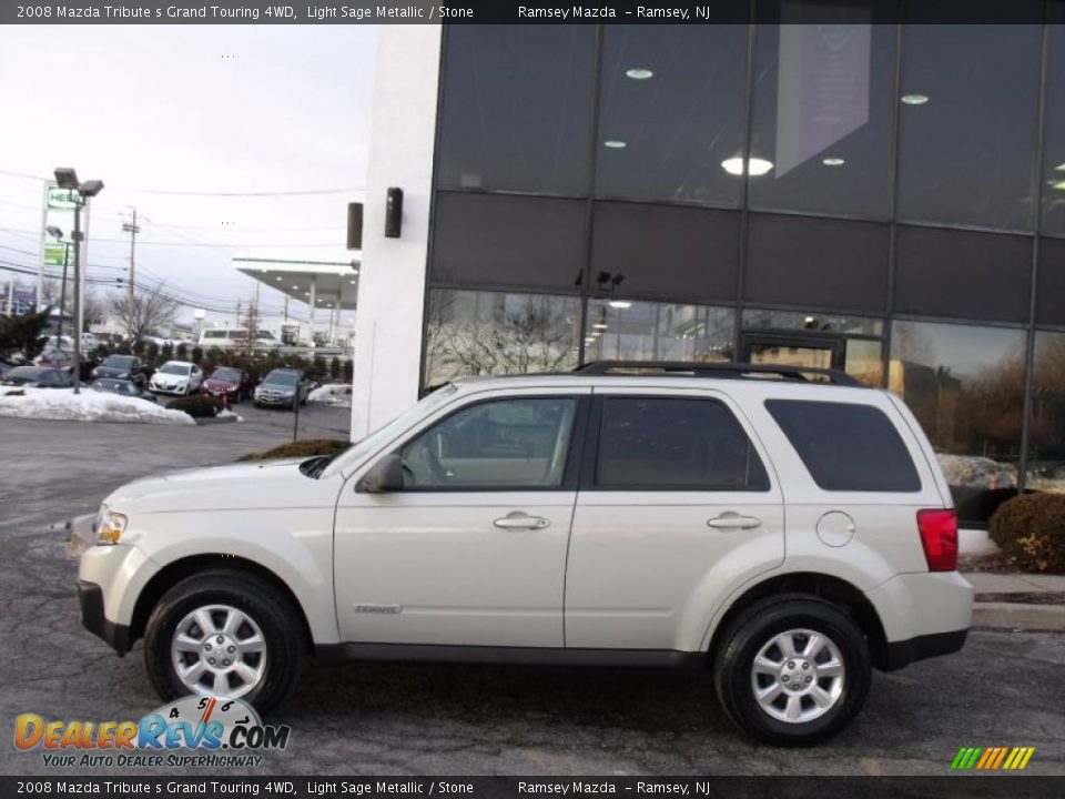 2008 Mazda Tribute s Grand Touring 4WD Light Sage Metallic / Stone Photo #7