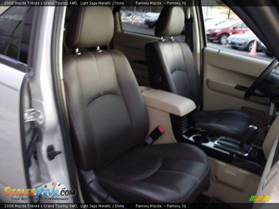 2008 Mazda Tribute s Grand Touring 4WD Light Sage Metallic / Stone Photo #11